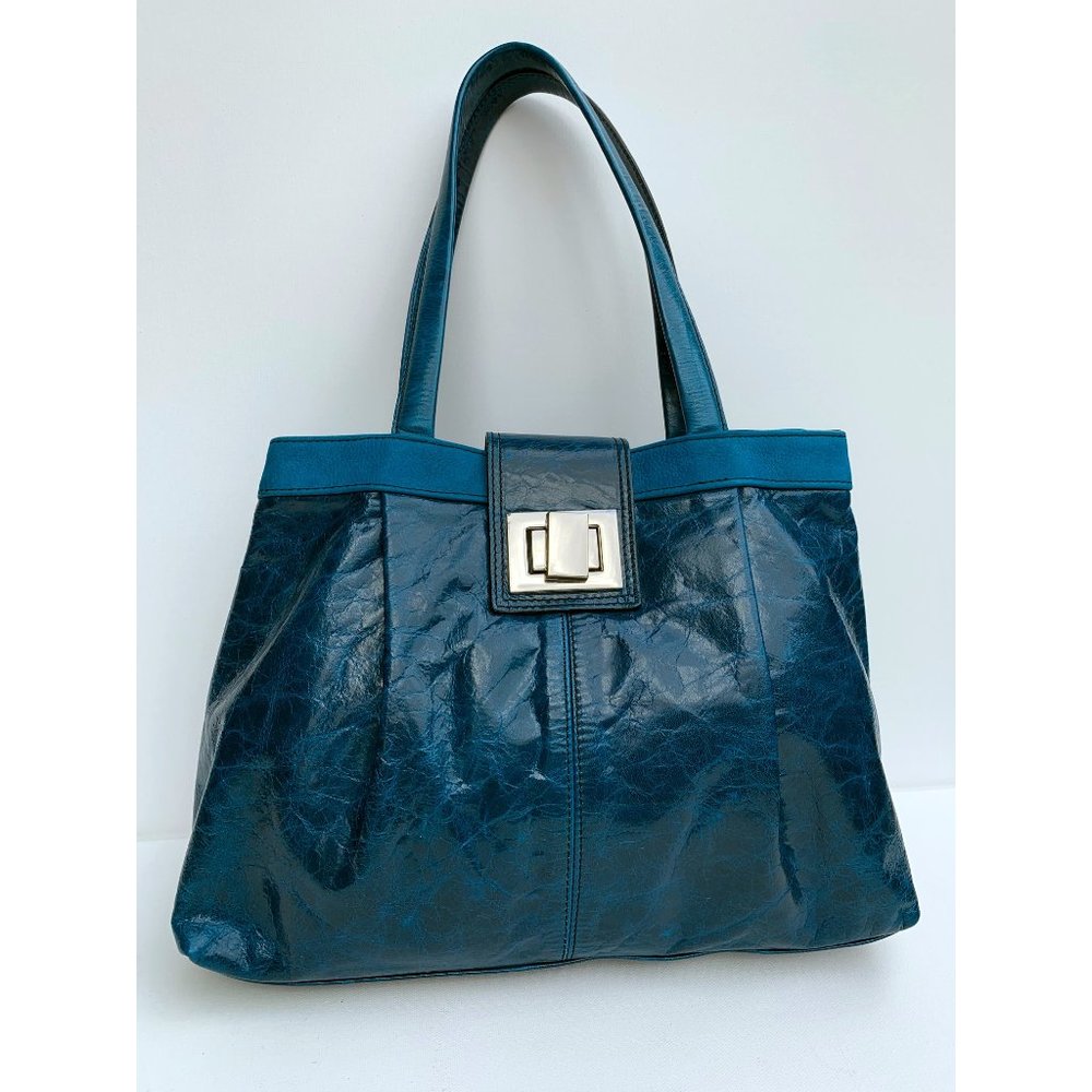 PULICATI Vintage Genuine Leather handbag, made in Italy, NEW!